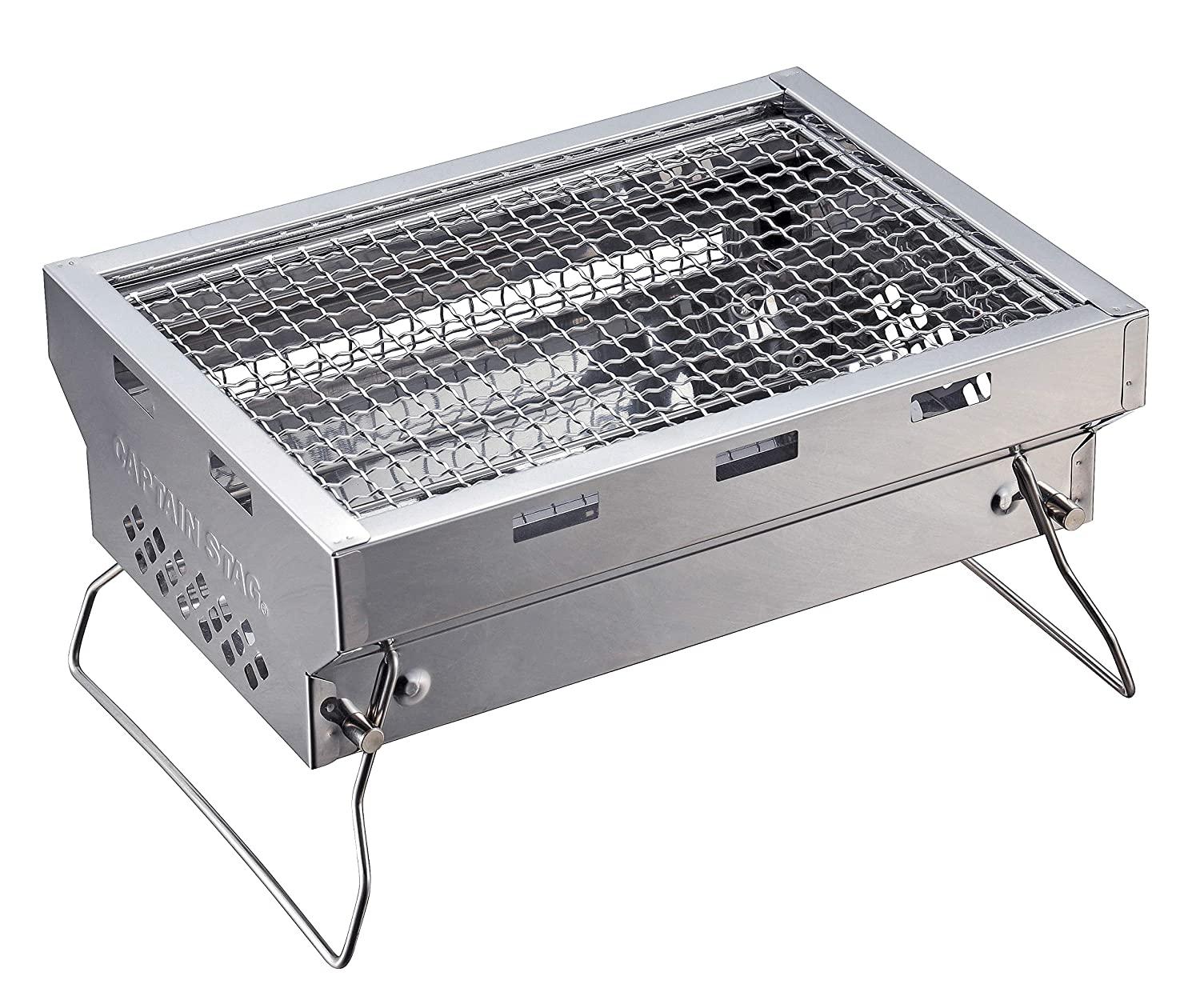 Cookware, Bbq Goods - キャプテンスタッグ(CAPTAIN STAG) バーベキューコンロ ステンレス ソログリル コンパクトサイズ UG-62