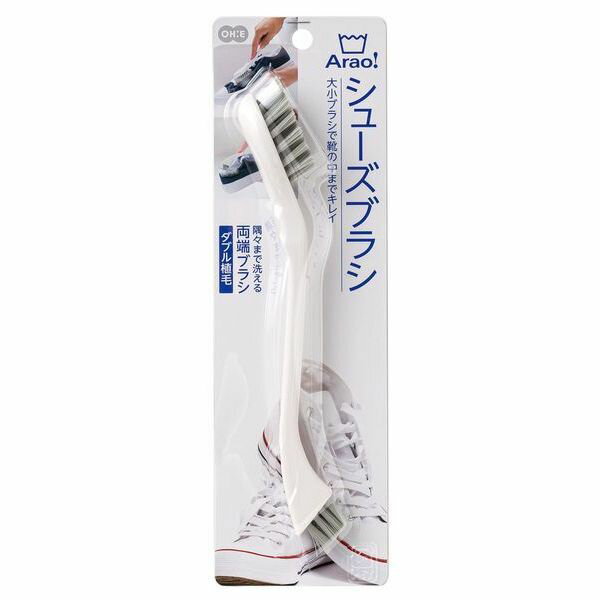 オーエ(Ohe) オーエ シューズ ブラシ 白 縦23.5×横4.5×奥行3cm Arao! 靴 洗 ...