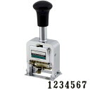 ライオン事務器 スタンプ ナンバリング C型 7桁 7様式 E字体 C-77