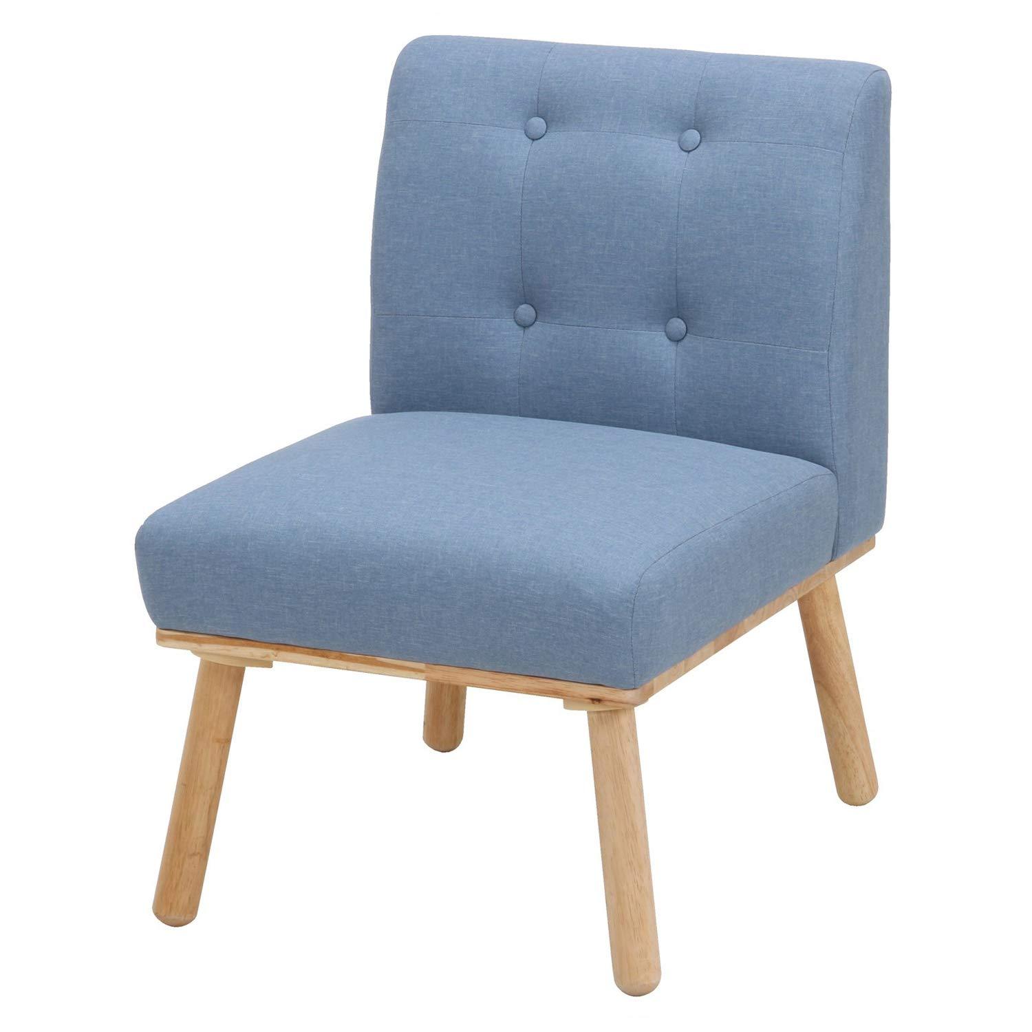 不二貿易 ソファ 1人掛け 幅54cm ブルー ファブリック Natural Signature ヘームル 37026