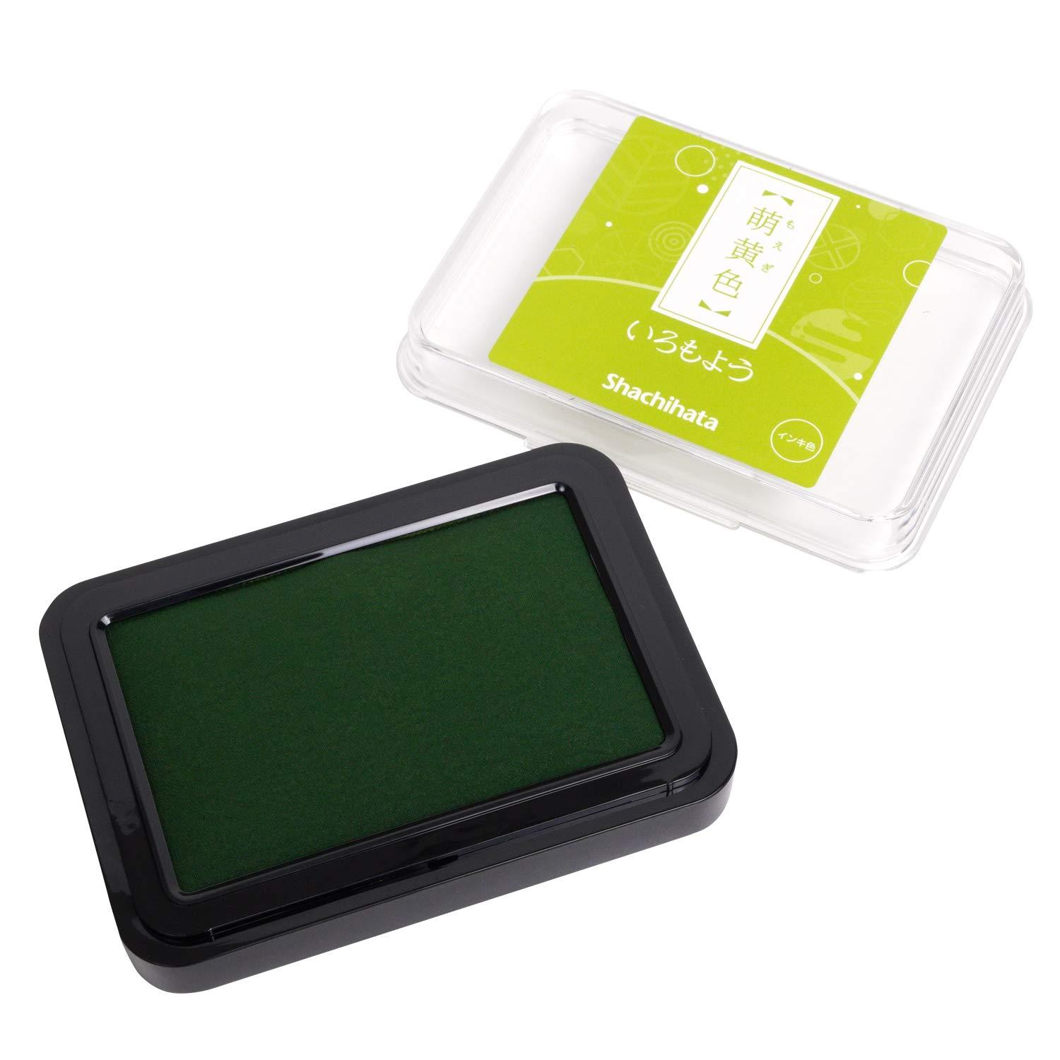 シャチハタ スタンプ台 スタンプパッド いろもよう 萌黄色 (もえぎいろ) HAC-1-YG