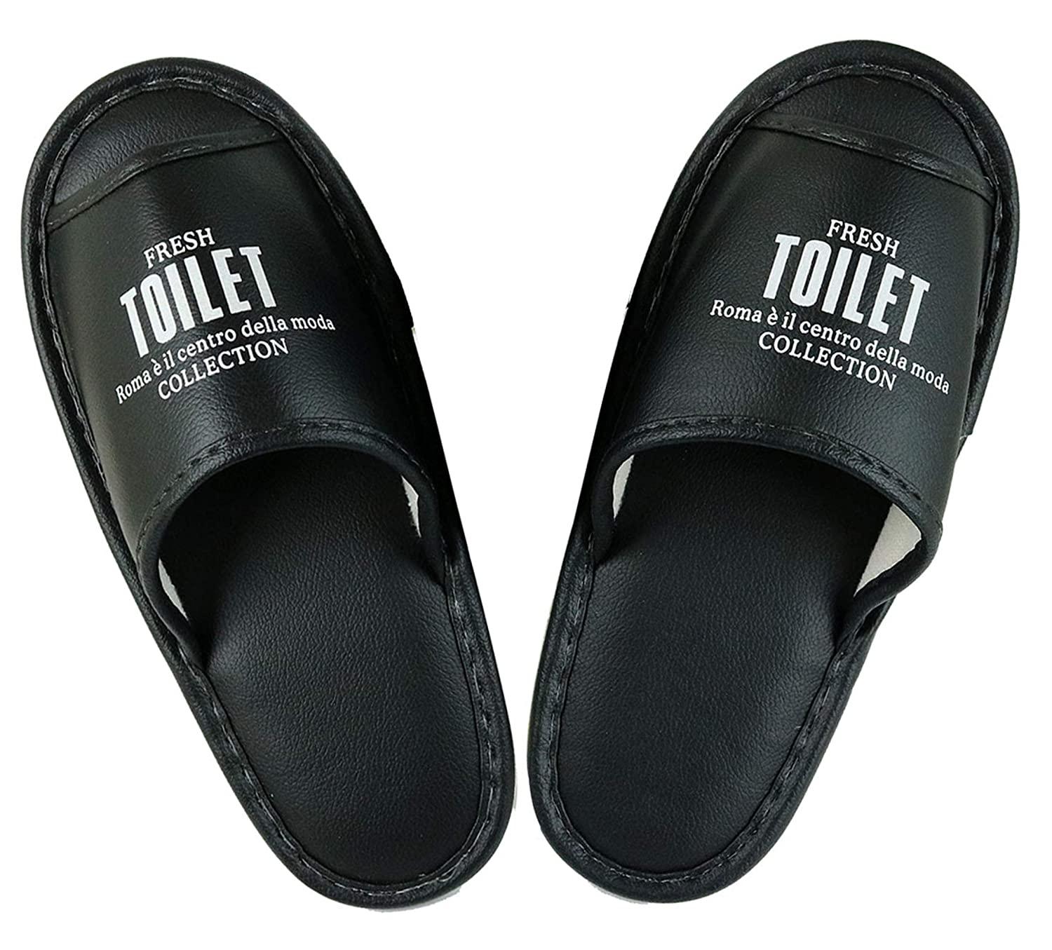 ベーシックスタンダード ゆったり幅広トイレスリッパ NT-16ブラック【SSL2902】