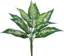 アスカ(Asca) ASCA 造花ディフェンバキアブッシュ ヴァリゲイトグリーン 全長:28cm A-43326-051V