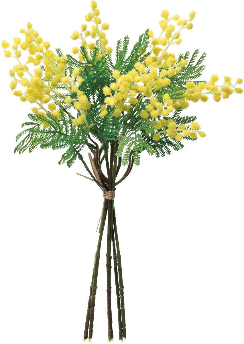 ASCA アスカ ASCA 造花 ミモザバンチ(1束6本) イエロー 全長:40cm A-33674-010