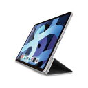 ELECOM エレコム iPad Air 10.9第4 20 レザーケース手帳型2A 背面クリアブラック(TB-A20MWVBK)