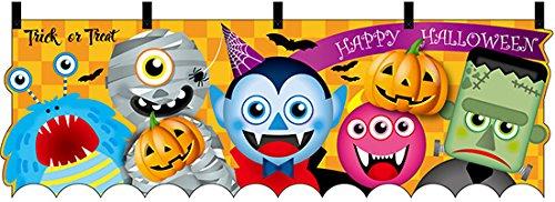 のぼり屋(Noboriya) ユニークカット横幕 HALLOWEEN モンスター No.25872 [並行輸入品]