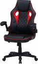 FUJIBOEKI 不二貿易 ゲーミングチェア シグナル レッド 型番:YF-0291B 色:Black/Red【15506】