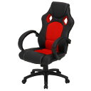 FUJIBOEKI 不二貿易 レーシングチェアー サーキット RD 型番:CH-6104 色:BLACK/RED