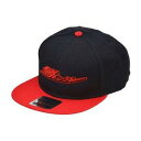大橋漁具 鱒レンジャーフラットキャップ BLACK/RED