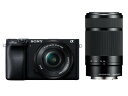 ソニー SONY ソニー デジタル一眼カメラ α6400 ダブルズームレンズキット ブラック(ILCE-6400Y/B)