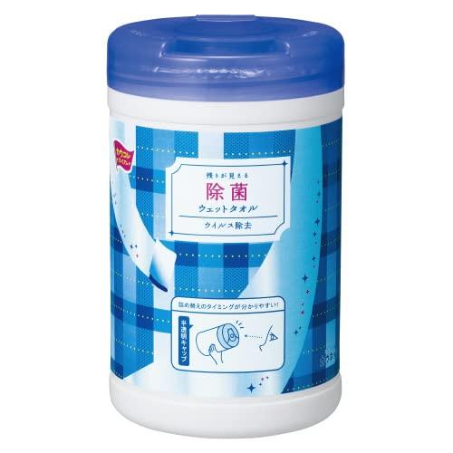 カウネット 残りが見える除菌ウェットタオル ウイルス除去 本体 110枚