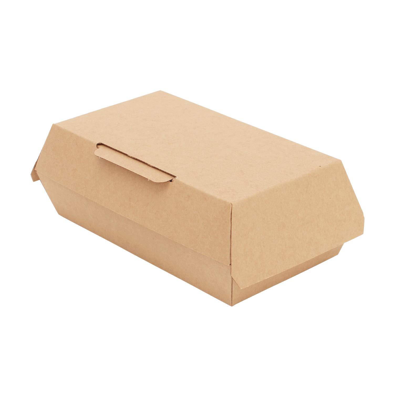 シモジマ(shimojima) 食品容器 ネオクラフトボックス ランチボックス S 20枚 004248008 1袋(20枚入)