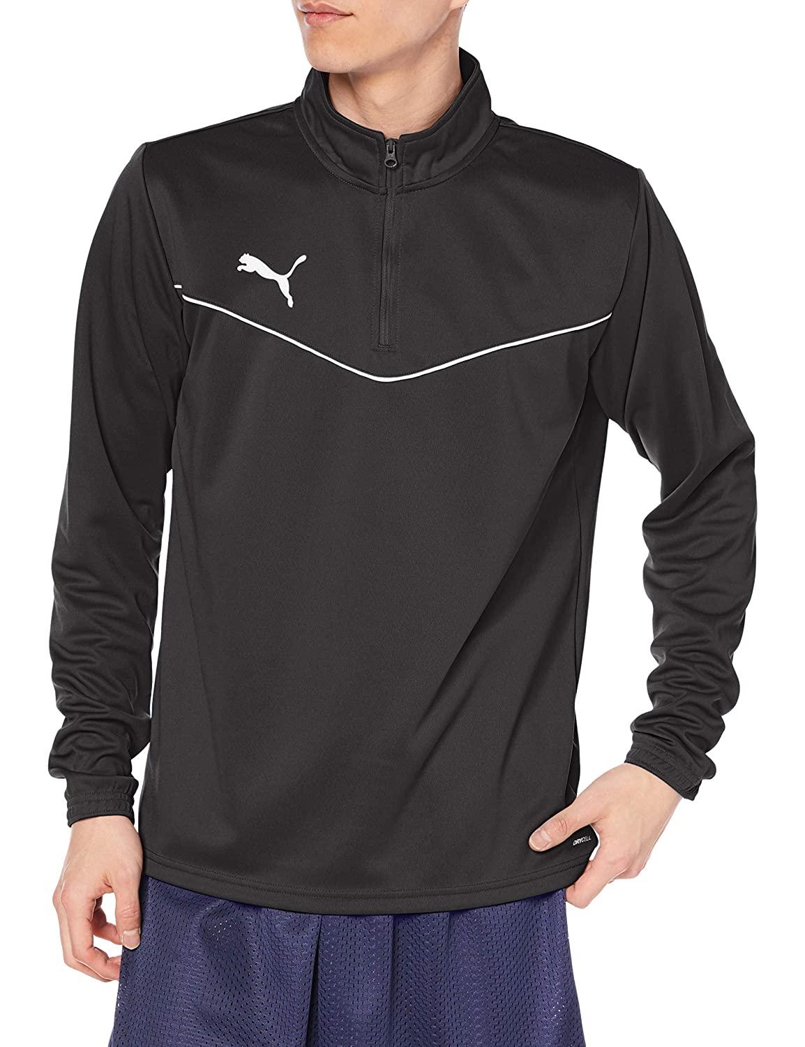 PUMA プーマ TEAMRISE_1/4_ジップトップ (657643) [色 : PUMA_BLK-PU] [サイズ : XL]