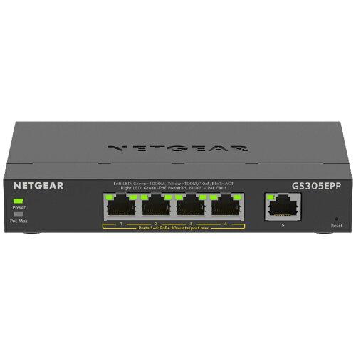 NETGEAR ネットギア SOHO家庭向けPoE+対応 120Wギガビット5Pアンマネージプラススイッチ(GS305EPP-100JPS) NETGEAR ネットギア SOHO家庭向けPoE+対応 120Wギガビット5Pアンマネージプラススイッチ(GS305EPP-100JPS)