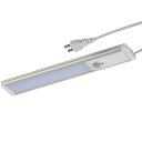OHM オーム電機 【センサー式】LEDエコスリム 薄型1.4cm(長さ302mm/昼光色/500lm) LT-NLEST05D-HP