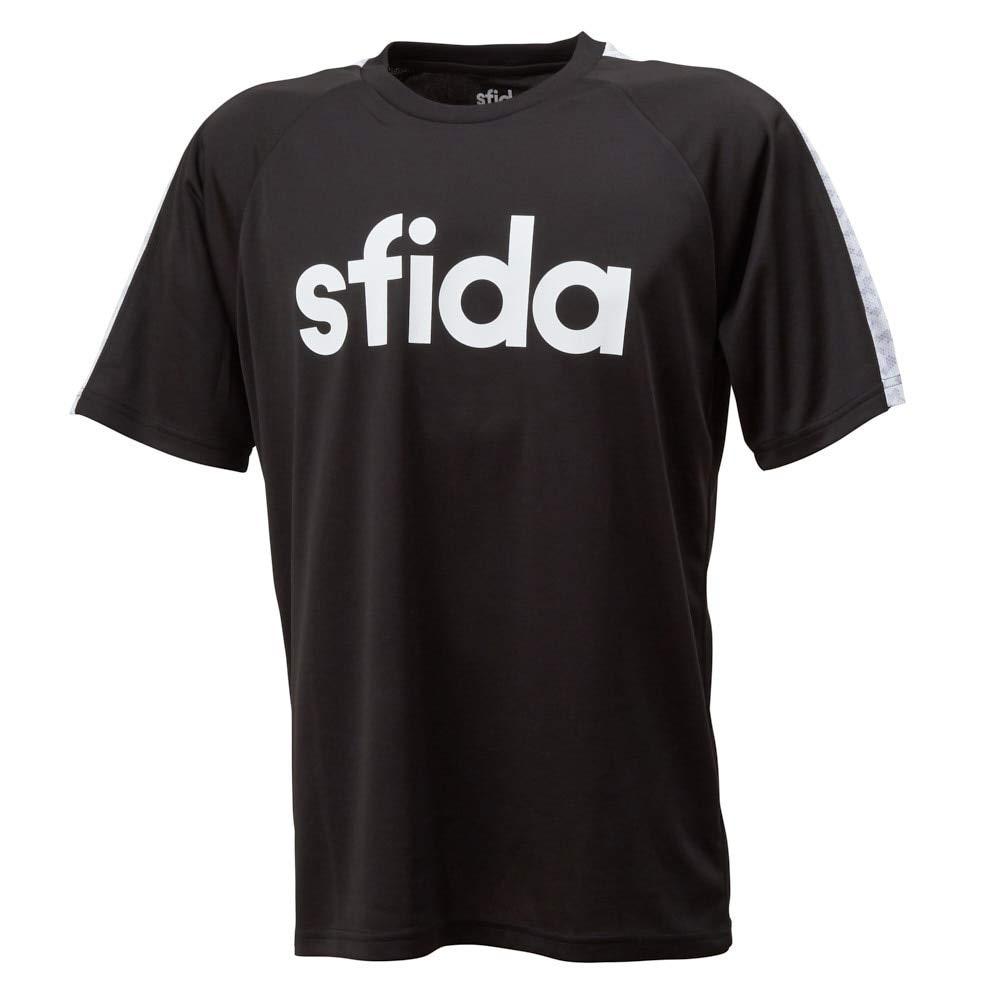 SFIDA(スフィーダ) BPプラクティスシャツS/S_LINE_JR (SA21816JR) [色 : BLK] [サイズ : 160]