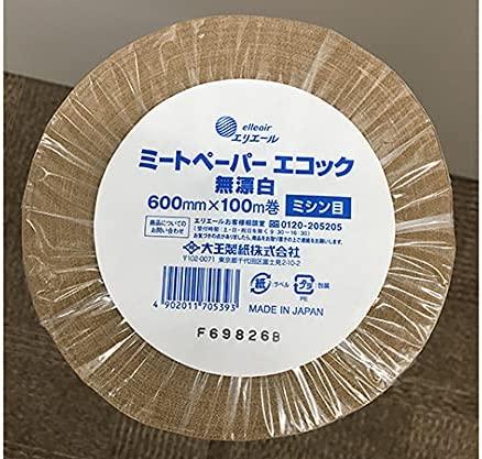 エリエール(大王製紙) 大王製紙 エリエール ミートペーパー エコック 600mm×100m ミシン目あり 1ロール