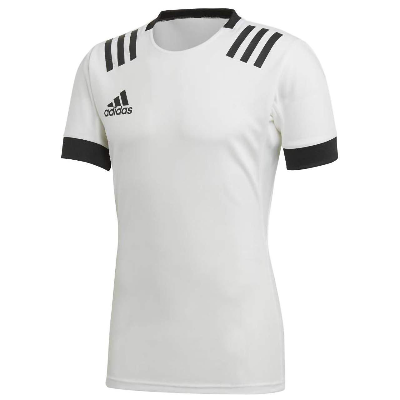 ADIDAS アディダス 11_ラグビー3STシャツ (FXU53) [色 : WHT/BLK] [サイズ : J4XO]