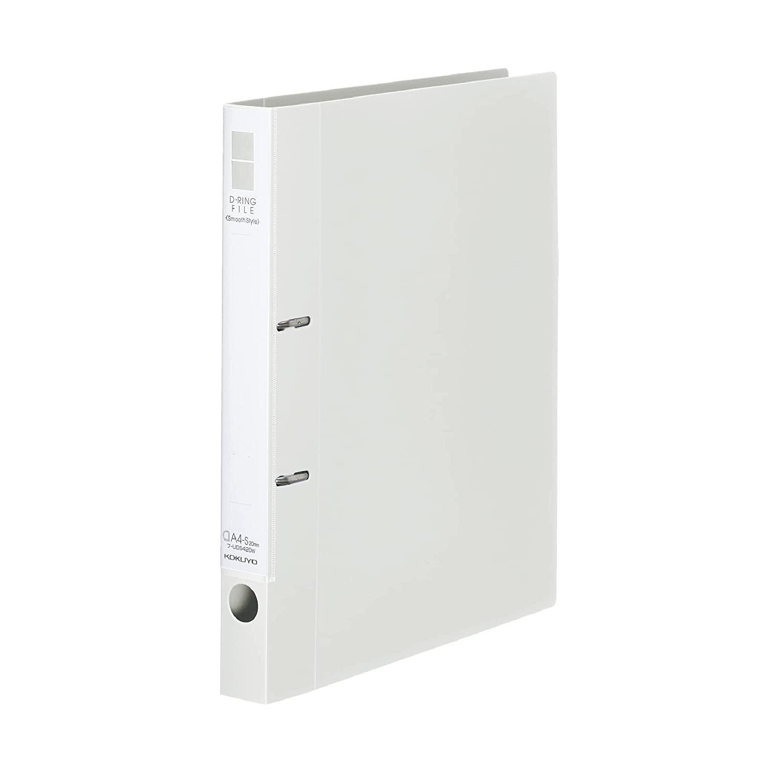 コクヨ(KOKUYO) コクヨ Dリングファイル スムーススタイル A4 2穴 200枚収容 オフホワイト フ-UDS420W