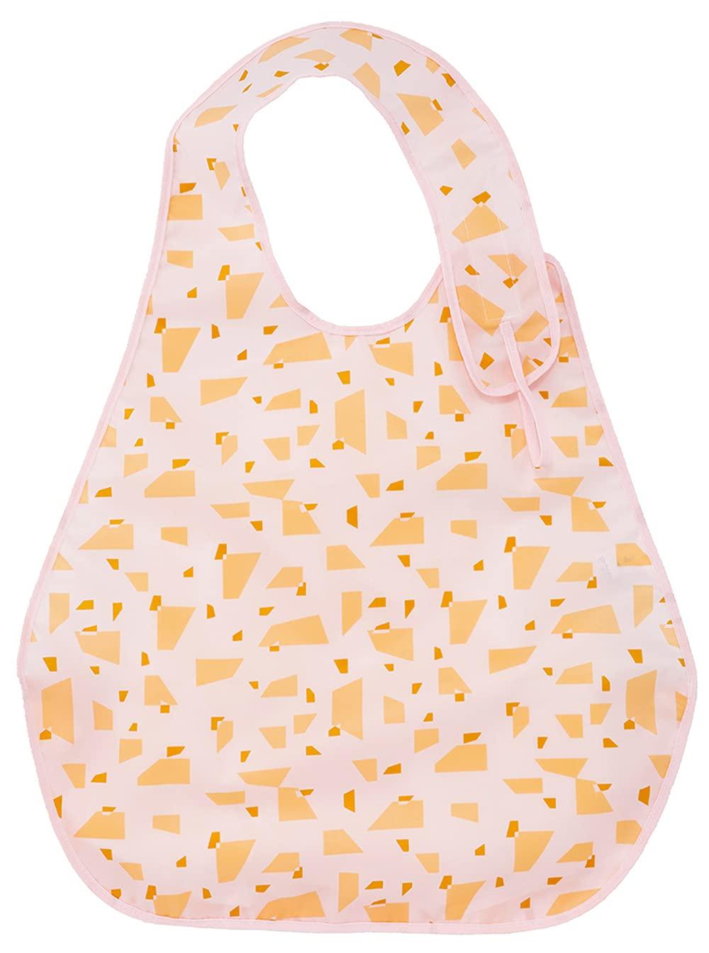 フットマーク キャッチポケット付 こぼれないお食事エプロン ピーチ 403734 (1675315)