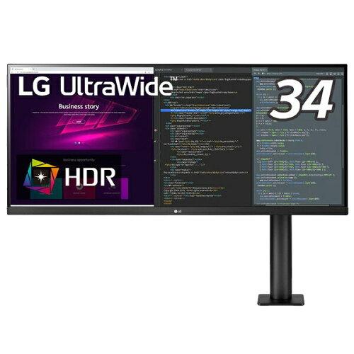 LG LG電子 34型UWQHD(3440×1440) IPS 液晶ディスプレイ ブラック(34WN780-B)