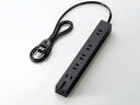 ELECOM エレコム エレコム T-KM01-2610BK スタンダード雷・超強力タップ 6口 1m(T-KM01-2610BK)