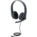 ELECOM エレコム こども専用ヘッドセット/回転式マイクアーム付き/4極/ブラック(HS-KD01TBK)