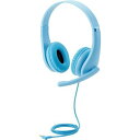 ELECOM エレコム こども専用ヘッドセット/回転式マイクアーム付き/4極/ライトブルー(HS-KD01TLBU)