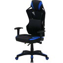 FUJIBOEKI 不二貿易 不二貿易 ゲーミングチェア パーソナルチェア ブルー メッシュ 回転式 リクライニング レイズ 19428 幅68.5cm