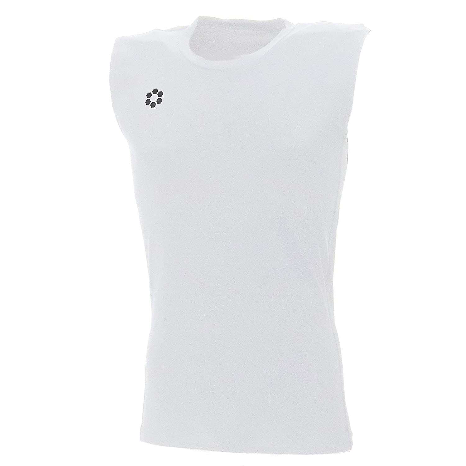 SFIDA(スフィーダ) BPコンプレッションベースレイヤーシャツNS (SA21827) [色 : WHITE] [サイズ : 2XL]