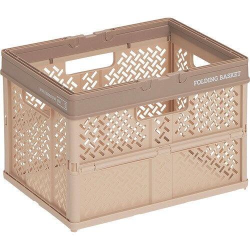 天馬(Tenma) 折りたためるバスケット PRX 折りたたみバスケットハンドル付 ベージュ S