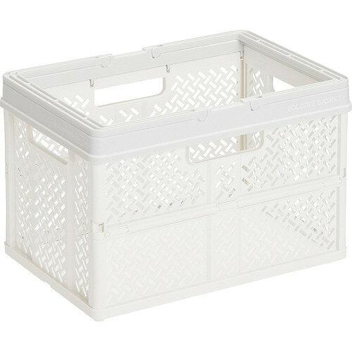 天馬(Tenma) 折りたためるバスケット PRX 折りたたみバスケットハンドル付 スモーキーホワイト M