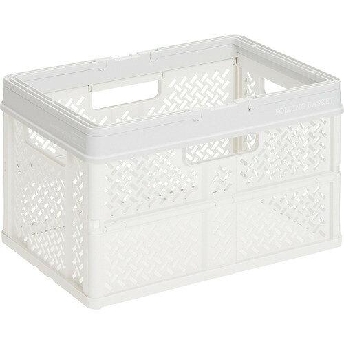 天馬(Tenma) 折りたためるバスケット PRX 折りたたみバスケットハンドル付 スモーキーホワイト L