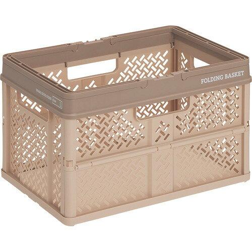 天馬(Tenma) 折りたためるバスケット PRX 折りたたみバスケットハンドル付 ベージュ L