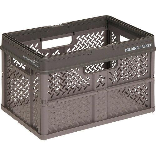 天馬(Tenma) 折りたためるバスケット PRX 折りたたみバスケットハンドル付 グレー L