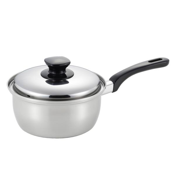 ベストコ IH 片手鍋 ソースパン ステンレス 3層鋼 18cm SJ-3145 ミラスティ