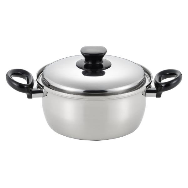 ヨシカワ(Yoshikawa) ベストコ IH 両手鍋 キャセロール ステンレス 3層鋼 20cm SJ-3146 ミラスティ