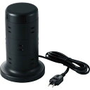 ELECOM エレコム タワータップ/12個口/雷サージ付/ホコリ防止シャッター付/ブラック(TT-U02-1220BK)(2)