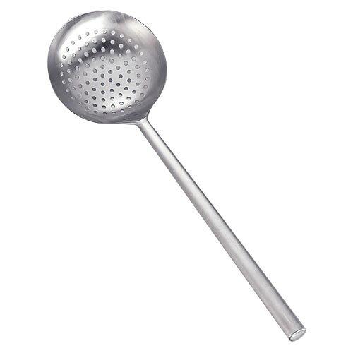 三宝産業 ステンレスパイプ柄ワンピース穴明中華お玉大【ATYC401】