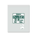 シモジマ(shimojima) チャックポリ(B6用) 厚口 100枚 006656066 1袋(100枚入)