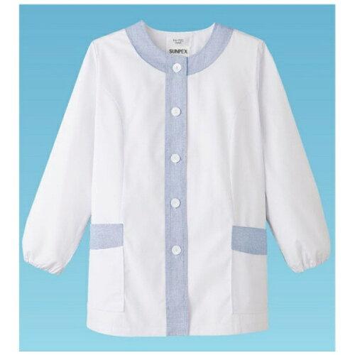 サンペックスイスト 女性用デザイン白衣　長袖　　FA−720M【SHK382】