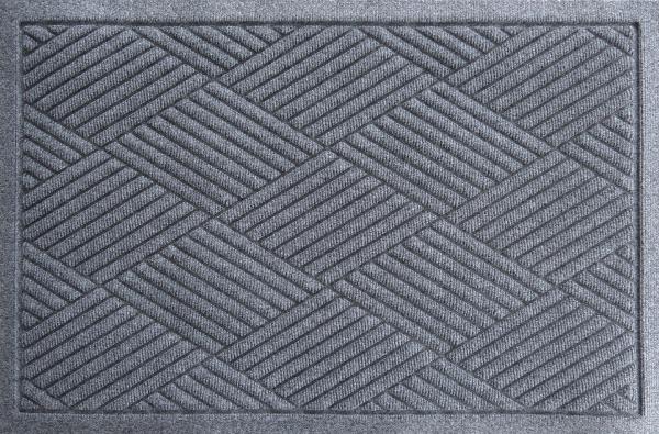Door Mats - クリーンテックス・ジャパン 吸水速乾マット　ウォーターホースT（ダイヤモンド）　ライト・グレー　88×114cm BZ00013 1枚