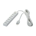 BUFFALO バッファロー BSTAPPS2620WH 2ピン式電源タップ 6個口 集中スイッチ 2m ホワイト(BSTAPPS2620WH)