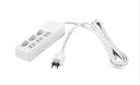 BUFFALO バッファロー BSTAPSW2320WH 2ピン式電源タップ 3個口 個別スイッチ 2m ホワイト(BSTAPSW2320WH)