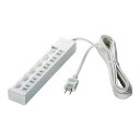 BUFFALO バッファロー BSTAPSW2630WH 2ピン式電源タップ 6個口 個別スイッチ 3m ホワイト(BSTAPSW2630WH)