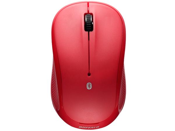 BUFFALO バッファロー BSMRB050RD Bluetooth IR LED 3ボタンマウス レッド(BSMRB050RD)