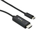 STARTECH.COM 3m USB-C - HDMIブラックケーブル 4K60Hz CDP2HD3MBNL(CDP2HD3MBNL)