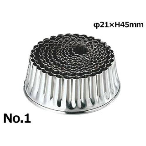 KANDA カンダ 18-8パテ抜 菊 No.1 21mm 1個