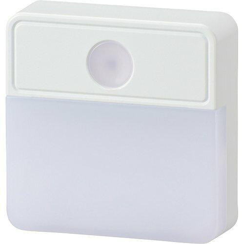 OHM オーム電機 LEDナイトライト 薄型(明暗センサー式/45 lm/昼白色/ホワイト) NIT-ALA6MSQ-WN