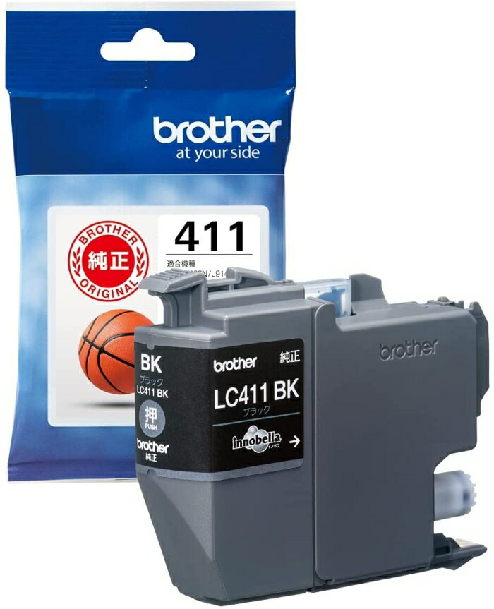 BROTHER ブラザー ＜ブラザー純正＞インクカートリッジブラック LC411BK 対応型番:DCP-J926N MFC-J904N MFC-J739DN MFC-J939DN 他(LC411BK)